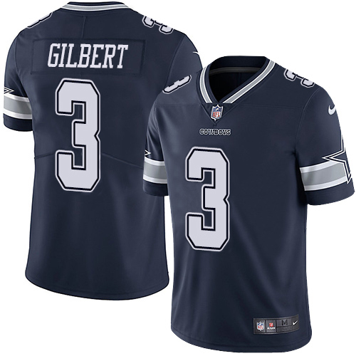 Dallas Cowboys #3 Garrett Gilbert Navy Blue Team Color Youth Stitched Vapor Untouchable Limited Jersey Youth cheap jerseys for sale - CheapJerseys.Shop