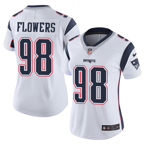 New England Patriots #98 Trey Flowers White Women's Stitched Vapor Untouchable Limited Jersey Womens cheap jerseys for sale - CheapJerseys.Shop