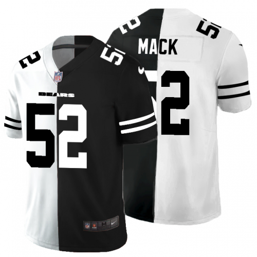Chicago Chicago Bears #52 Khalil Mack Men's Black V White Peace Split Vapor Untouchable Limited Jersey Men's cheap jerseys for sale - CheapJerseys.Shop
