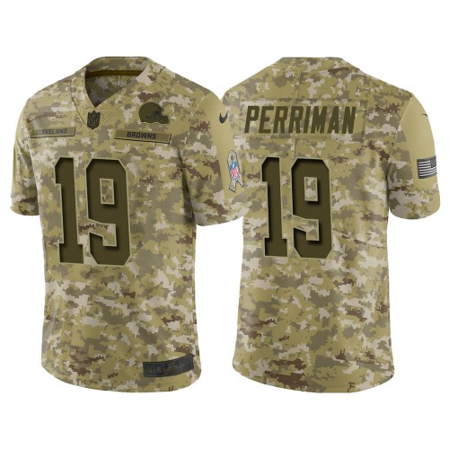 Cleveland Browns #19 Breshad Perriman Camo Men's Stitched Limited 2018 Salute To Service Jersey Men's cheap jerseys for sale - CheapJerseys.Shop