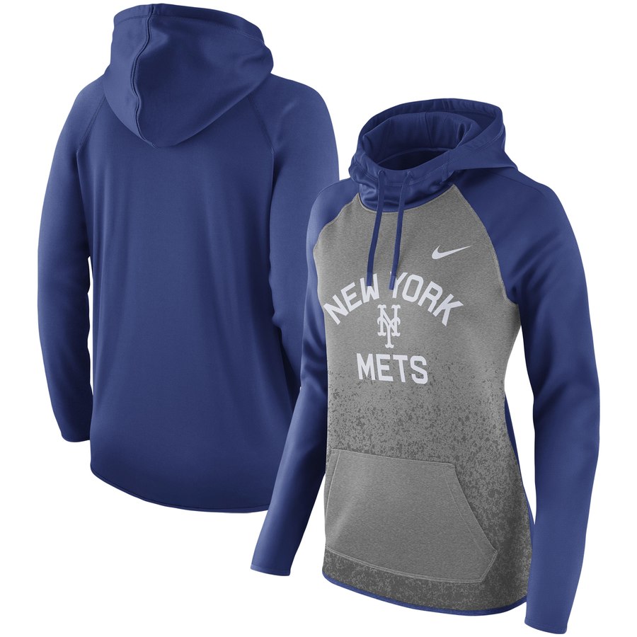 New York Mets Women's All-Time Therma Performance Pullover Hoodie Dark Gray cheap jerseys for sale - CheapJerseys.Shop