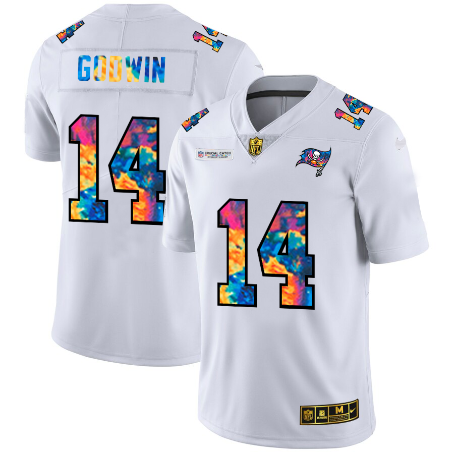 Tampa Bay Buccaneers #14 Chris Godwin Men's White Multi-Color 2020 Crucial Catch Limited Jersey cheap jerseys for sale - CheapJerseys.Shop