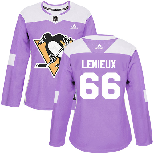 Pittsburgh Penguins #66 Mario Lemieux Purple Authentic Fights Cancer Women's Stitched Jersey Womens cheap jerseys for sale - CheapJerseys.Shop