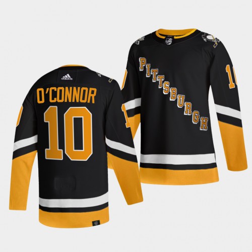 Pittsburgh Penguins #10 Drew O'Connor Men's 2021-22 Alternate Authentic Jersey - Black Men's cheap jerseys for sale - CheapJerseys.Shop