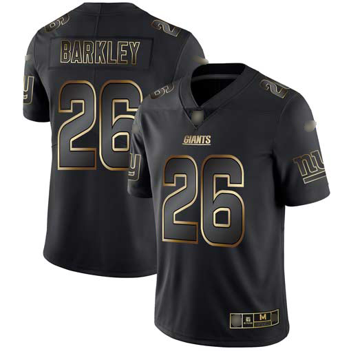 Giants #26 Saquon Barkley Black/Gold Men's Stitched Vapor Untouchable Limited Jersey cheap jerseys for sale - CheapJerseys.Shop
