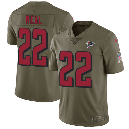 Atlanta Falcons #22 Keanu Neal Olive Youth Stitched Limited 2017 Salute to Service Jersey Youth cheap jerseys for sale - CheapJerseys.Shop