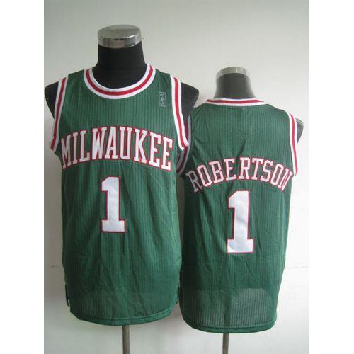 Milwaukee Bucks #1 Oscar Robertson Green Throwback Stitched Jersey Mens cheap jerseys for sale - CheapJerseys.Shop