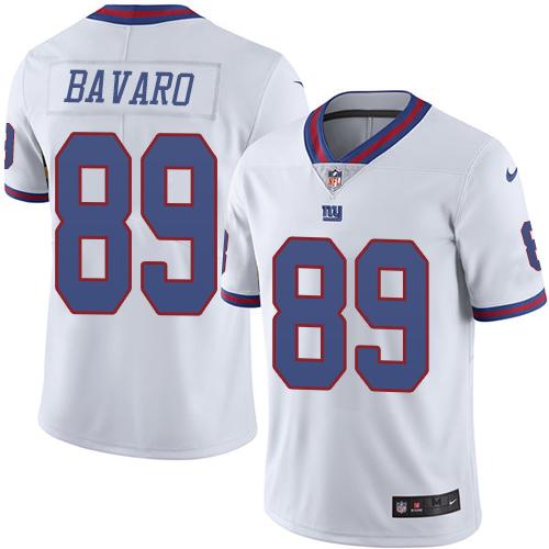New York Giants #89 Mark Bavaro White Men's Stitched Limited Rush Jersey Men's cheap jerseys for sale - CheapJerseys.Shop