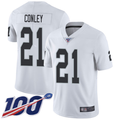 Las Vegas Raiders #21 Gareon Conley White Men's Stitched 100th Season Vapor Limited Jersey Men's cheap jerseys for sale - CheapJerseys.Shop