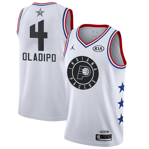Indiana Pacers #4 Victor Oladipo White Jordan Swingman 2019 All-Star Game Jersey Mens cheap jerseys for sale - CheapJerseys.Shop