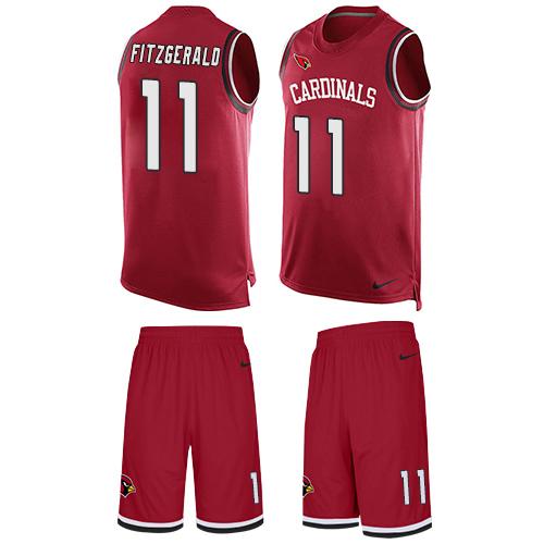 Cardinals #11 Larry Fitzgerald Red Team Color Men's Stitched Limited Tank Top Suit Jersey cheap jerseys for sale - CheapJerseys.Shop