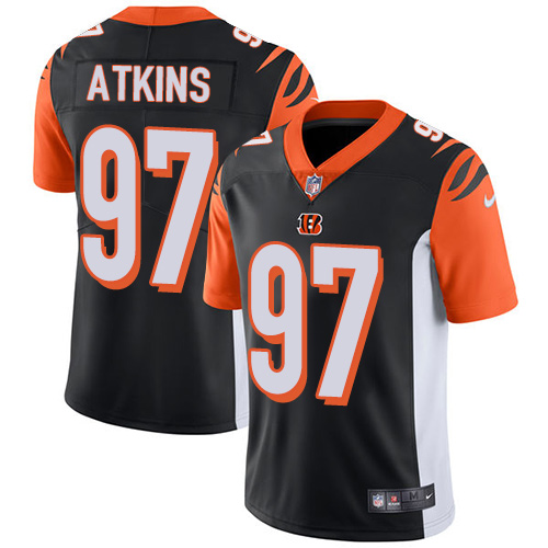 Cincinnati Bengals #97 Geno Atkins Black Team Color Men's Stitched Vapor Untouchable Limited Jersey Men's cheap jerseys for sale - CheapJerseys.Shop