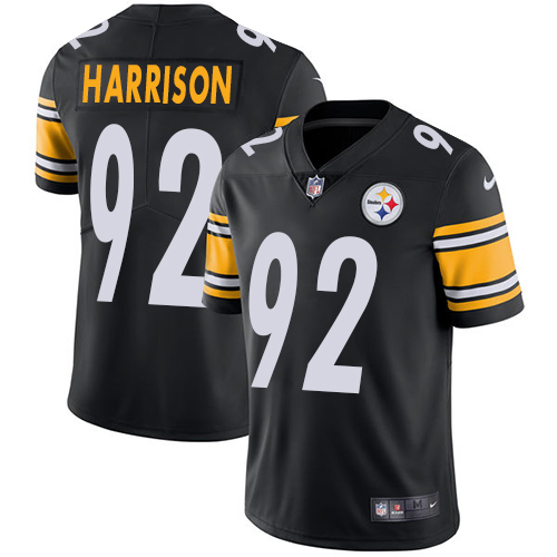Pittsburgh Steelers #92 James Harrison Black Team Color Men's Stitched Vapor Untouchable Limited Jersey Men's cheap jerseys for sale - CheapJerseys.Shop