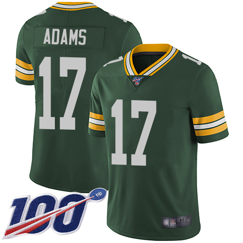 Packers #17 Davante Adams Green Team Color Youth Stitched 100th Season Vapor Limited Jersey cheap jerseys for sale - CheapJerseys.Shop