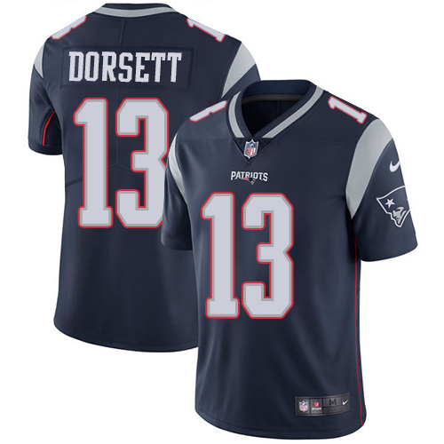 New England Patriots #13 Phillip Dorsett Navy Blue Team Color Youth Stitched Vapor Untouchable Limited Jersey Youth cheap jerseys for sale - CheapJerseys.Shop