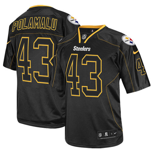 Steelers #43 Troy Polamalu Lights Out Black Youth Stitched Elite Jersey cheap jerseys for sale - CheapJerseys.Shop