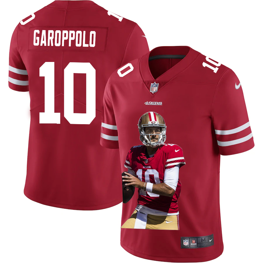 San Francisco 49ers #10 Jimmy Garoppolo Team Hero Vapor Limited Jersey Red cheap jerseys for sale - CheapJerseys.Shop