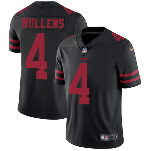 San Francisco 49ers #4 Nick Mullens Black Alternate Youth Stitched Vapor Untouchable Limited Jersey Youth cheap jerseys for sale - CheapJerseys.Shop
