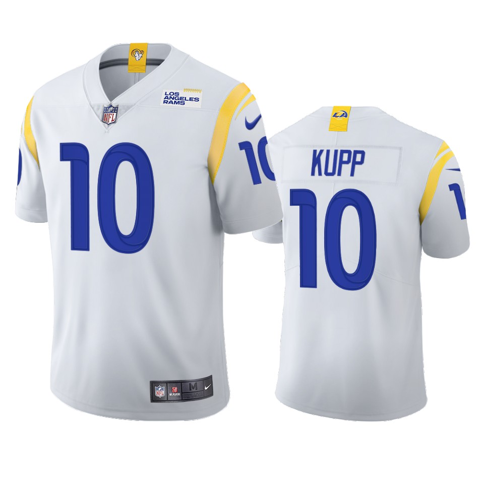 Los Angeles Rams #10 Cooper Kupp Men's 2021 Vapor Limited Jersey - White cheap jerseys for sale - CheapJerseys.Shop