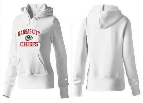 Women's Kansas City Chiefs Heart & Soul Pullover Hoodie White cheap jerseys for sale - CheapJerseys.Shop