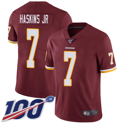 Washington Commanders #7 Dwayne Haskins Jr Burgundy Red Team Color Youth Stitched 100th Season Vapor Limited Jersey Youth cheap jerseys for sale - CheapJerseys.Shop