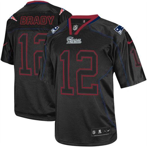 Patriots #12 Tom Brady Lights Out Black Men's Stitched Elite Jersey cheap jerseys for sale - CheapJerseys.Shop