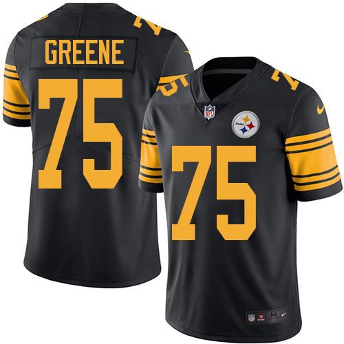 Pittsburgh Steelers #75 Joe Greene Black Men's Stitched Limited Rush Jersey Men's cheap jerseys for sale - CheapJerseys.Shop