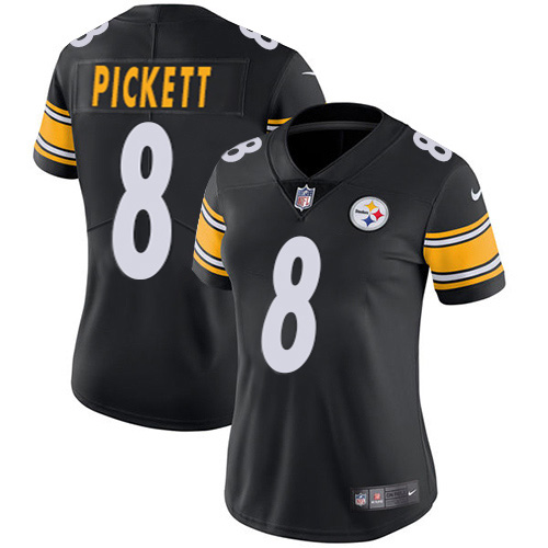Steelers #8 Kenny Pickett Black Team Color Women's Stitched Vapor Untouchable Limited Jersey cheap jerseys for sale - CheapJerseys.Shop