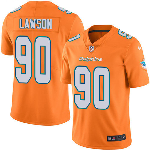 Miami Dolphins #90 Shaq Lawson Orange Green Youth Stitched Limited Rush Jersey Youth cheap jerseys for sale - CheapJerseys.Shop