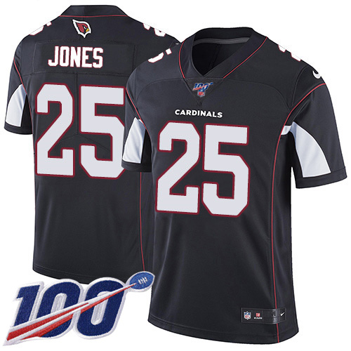 Arizona Cardinals #25 Chris Jones Black Alternate Men's Stitched 100th Season Vapor Limited Jersey Men's cheap jerseys for sale - CheapJerseys.Shop