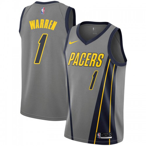 Indiana Pacers #1 TJ Warren Gray Youth Swingman City Edition 2018/19 Jersey Youth cheap jerseys for sale - CheapJerseys.Shop
