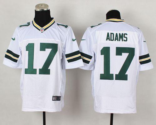 Packers #17 Davante Adams White Men's Stitched Elite Jersey cheap jerseys for sale - CheapJerseys.Shop