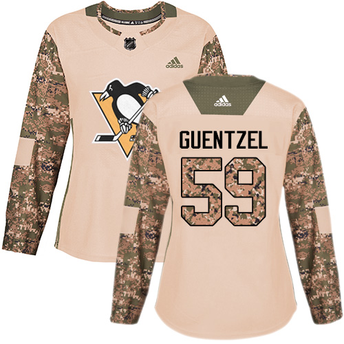 Pittsburgh Penguins #59 Jake Guentzel Camo Authentic 2017 Veterans Day Women's Stitched Jersey Womens cheap jerseys for sale - CheapJerseys.Shop