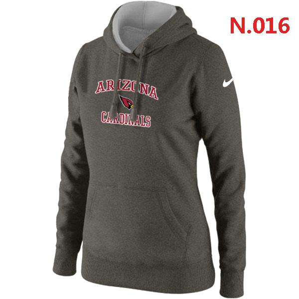 Women's Arizona Cardinals Heart & Soul Pullover Hoodie Grey cheap jerseys for sale - CheapJerseys.Shop