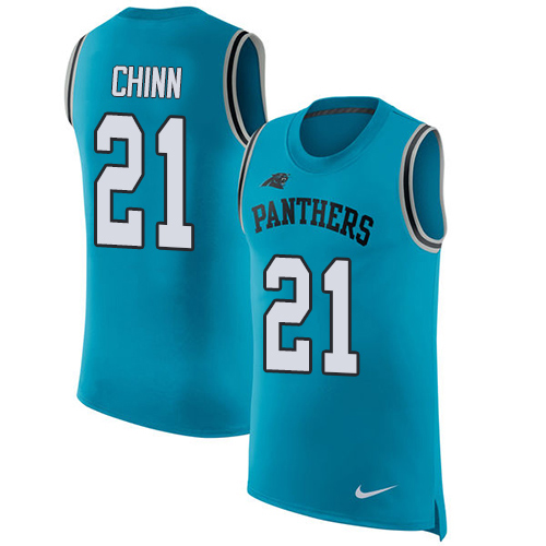 Panthers #21 Jeremy Chinn Blue Alternate Men's Stitched Limited Rush Tank Top Jersey cheap jerseys for sale - CheapJerseys.Shop