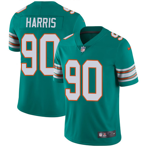 Miami Dolphins #90 Charles Harris Aqua Green Alternate Men's Stitched Vapor Untouchable Limited Jersey Men's cheap jerseys for sale - CheapJerseys.Shop