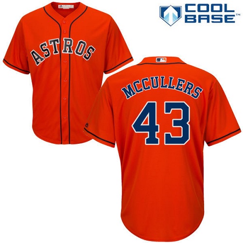 Houston Astros #43 Lance McCullers Orange Cool Base Stitched Youth Jersey Youth cheap jerseys for sale - CheapJerseys.Shop