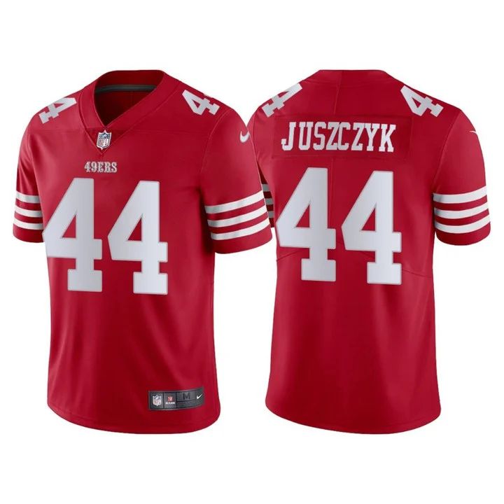San Francisco 49ers #44 Kyle Juszczyk Scarlet Men's 2022-23 Limited Stitched Vapor Untouchable Jersey cheap jerseys for sale - CheapJerseys.Shop