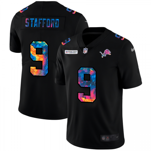 Detroit Detroit Lions #9 Matthew Stafford Men's Multi-Color Black 2020 Crucial Catch Vapor Untouchable Limited Jersey Men's cheap jerseys for sale - CheapJerseys.Shop