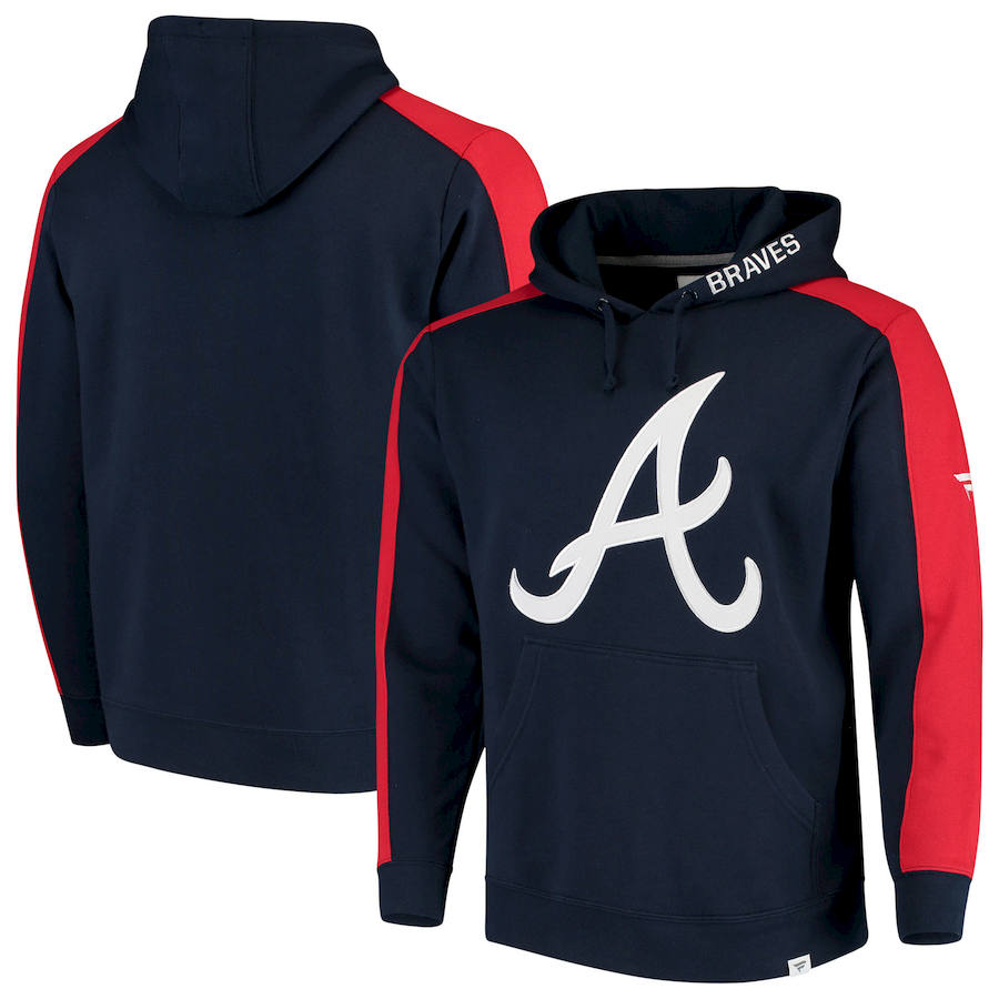 Atlanta Braves Fanatics Branded Iconic Fleece Pullover Hoodie Navy cheap jerseys for sale - CheapJerseys.Shop