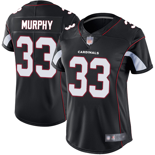 Arizona Cardinals #33 Byron Murphy Black Alternate Women's Stitched Vapor Untouchable Limited Jersey Womens cheap jerseys for sale - CheapJerseys.Shop