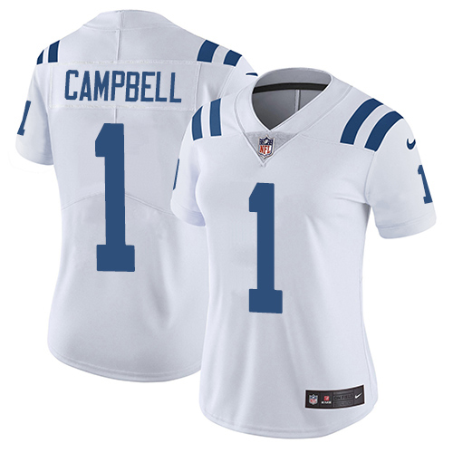 Colts #1 Parris Campbell White Women's Stitched Vapor Untouchable Limited Jersey cheap jerseys for sale - CheapJerseys.Shop