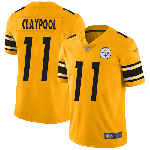 Pittsburgh Steelers #11 Chase Claypool Gold Youth Stitched Limited Inverted Legend Jersey Youth cheap jerseys for sale - CheapJerseys.Shop