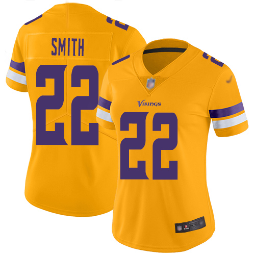 Vikings #22 Harrison Smith Gold Women's Stitched Limited Inverted Legend Jersey cheap jerseys for sale - CheapJerseys.Shop
