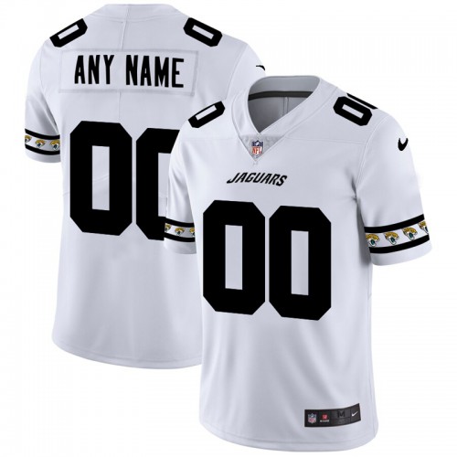 Jacksonville Jaguars Custom White Team Logo Vapor Limited Jersey cheap jerseys for sale - CheapJerseys.Shop