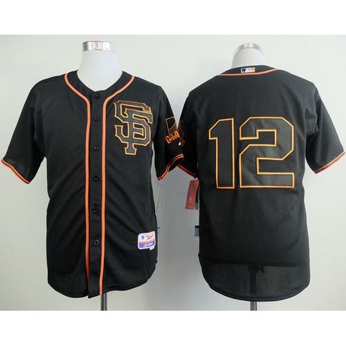 San Francisco Giants #12 Joe Panik Black Alternate Cool Base Stitched Jersey Men's cheap jerseys for sale - CheapJerseys.Shop