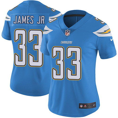 Chargers #33 Derwin James Jr Electric Blue Alternate Women's Stitched Vapor Untouchable Limited Jersey cheap jerseys for sale - CheapJerseys.Shop