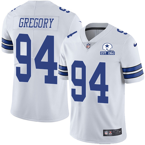 Dallas Cowboys #94 Randy Gregory White Men's Stitched With Established In 1960 Patch Vapor Untouchable Limited Jersey Men's cheap jerseys for sale - CheapJerseys.Shop