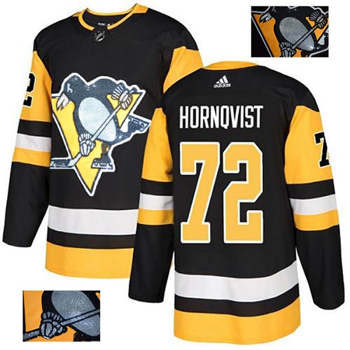 Pittsburgh Penguins #72 Patric Hornqvist Black Home Authentic Fashion Gold Stitched Jersey Men's cheap jerseys for sale - CheapJerseys.Shop