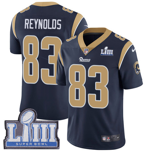 Los Angeles Rams #83 Josh Reynolds Navy Blue Team Color Super Bowl LIII Bound Men's Stitched Vapor Untouchable Limited Jersey Men's cheap jerseys for sale - CheapJerseys.Shop